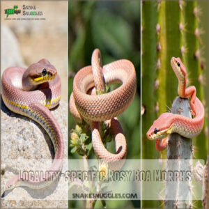 Locality-specific Rosy Boa Morphs