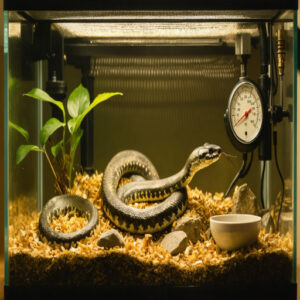 lower humidity in the snake tank