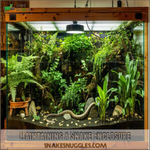 Maintaining a Snake Enclosure