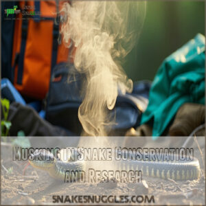 Musking in Snake Conservation and Research