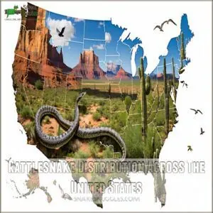 Rattlesnake Distribution Across The United States Rattlesnake Distribution Across The United States