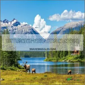 Rattlesnake-Free States in America Rattlesnake-Free States in America