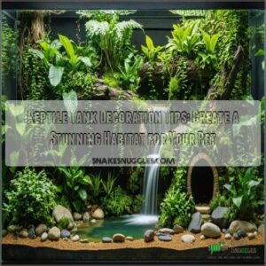 reptile tank decoration tips