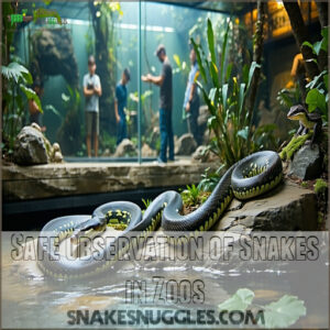 Safe Observation of Snakes in Zoos