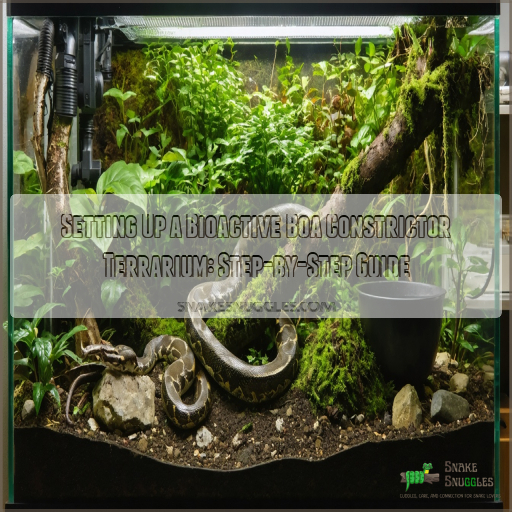 setting up a bioactive boa constrictor terrarium