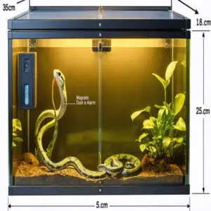 snake enclosure safety features