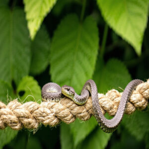 Snakes Cross Ropes Without Hesitation