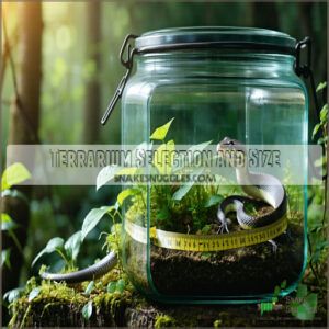 Terrarium Selection and Size