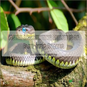 Vision and Hunting Abilities of Blue-eyed Snakes