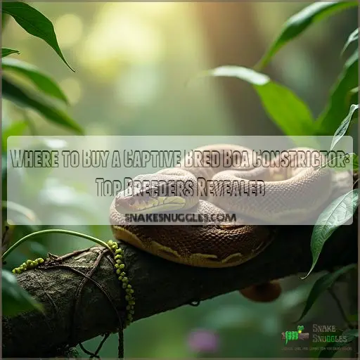 where to buy a captive bred boa constrictor