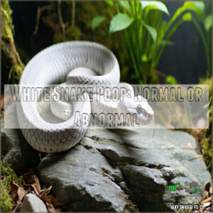 White Snake Poop: Normal or Abnormal