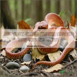 why do corn snakes rattle their tails