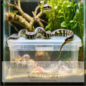 Why Feed Snakes in Separate Containers