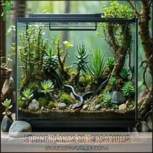 Adding Plants to Terrariums