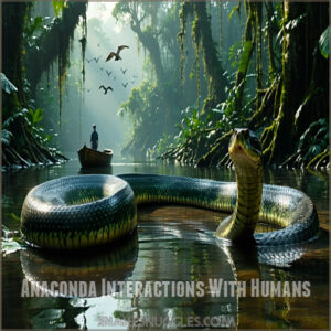 Anaconda Interactions With Humans