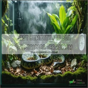 best humidity for boa constrictor terrarium