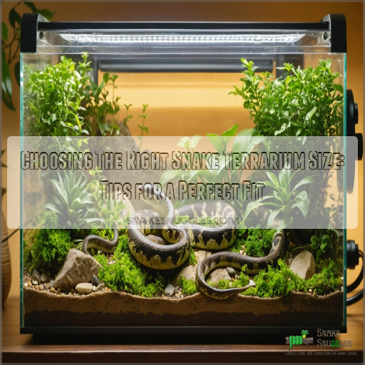 choosing the right snake terrarium size