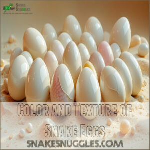 Color and Texture of Snake Eggs