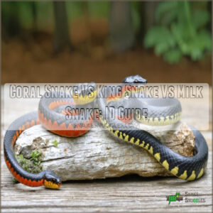 coral snake vs king snake vs milk snake