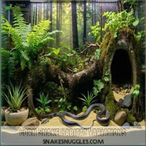 Corn Snake Habitat Variations