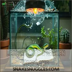 Dealing With a Broken Heat Lamp Dealing With a Broken Heat Lamp