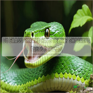 do grass snakes have teeth