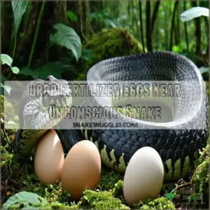 Drop Fertilized Eggs Near Unconscious Snake