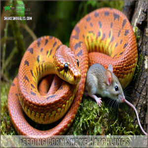 Feeding Corn Snake Hatchlings