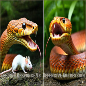 Feeding Response Vs. Defensive Aggression