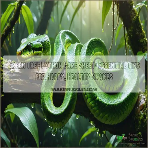 Green Tree Python Care Sheet: Essential Tips for Happy, Healthy Snakes