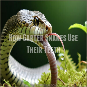 How Garter Snakes Use Their Teeth