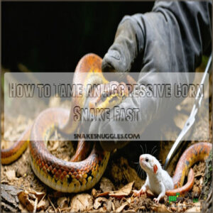 how to tame an aggressive corn snake