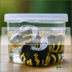 how to treat a dehydrated snake