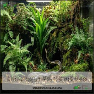 Live Plants and Snake-Safe Species