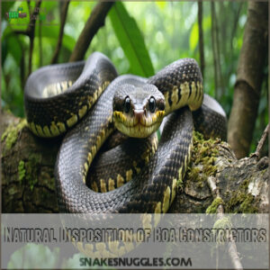 Natural Disposition of Boa Constrictors