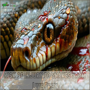 Risk of Injury to Snakes From Live Prey