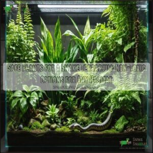 safe plants for a snake terrarium