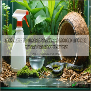 safe ways to clean a snake enclosure