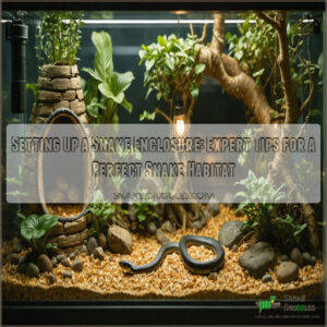 setting up a snake enclosure