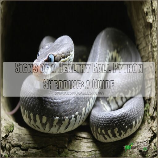 Signs of a Healthy Ball Python Shedding: a Guide