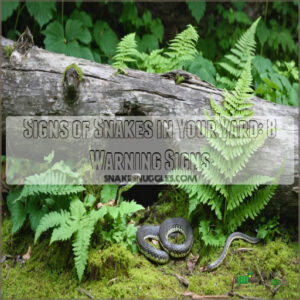 signs of snakes in your yard