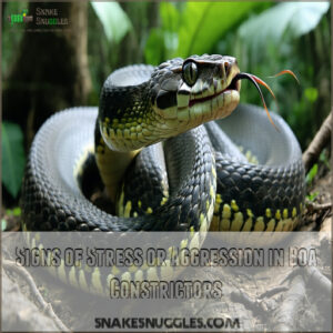 Signs of Stress or Aggression in Boa Constrictors