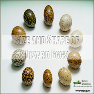 Size and Shape of Lizard Eggs