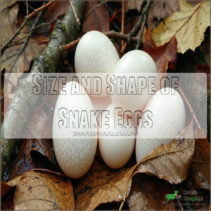 Size and Shape of Snake Eggs