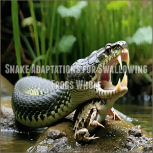 Snake Adaptations for Swallowing Frogs Whole