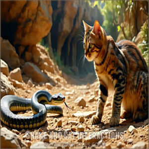 Snake and Cat Interactions