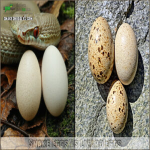 snake eggs vs lizard eggs