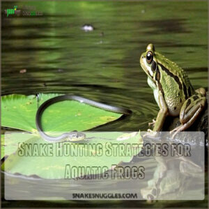 Snake Hunting Strategies for Aquatic Frogs