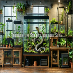 Terrarium Selection and Size