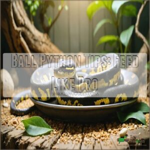 tips for feeding ball pythons